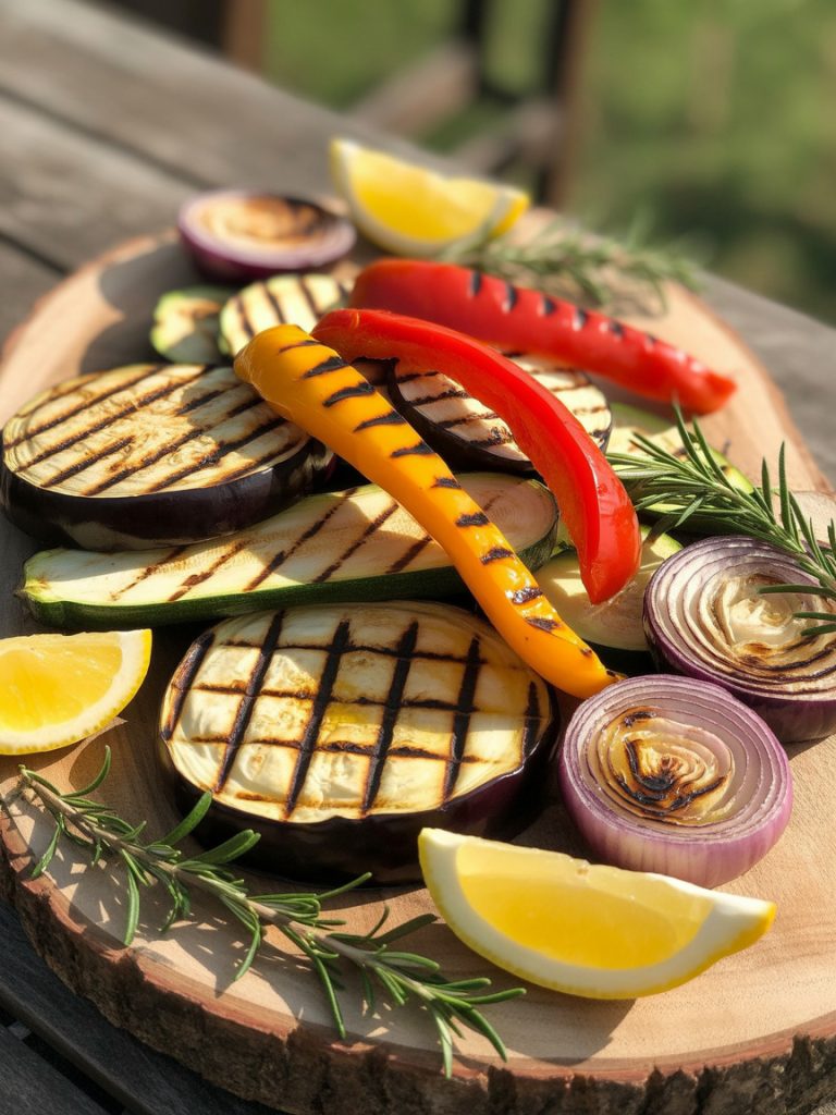 Mediterranean cooking essentials including olive oil, canned tomatoes, chickpeas, herbs, and grains