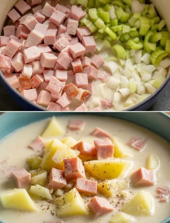 the best ham and potato soup recipe