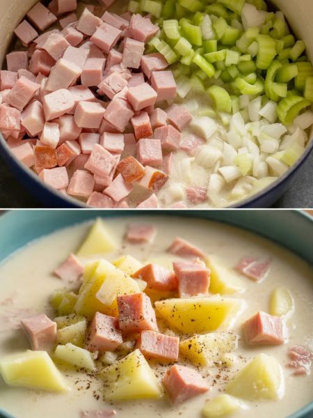 the best ham and potato soup recipe