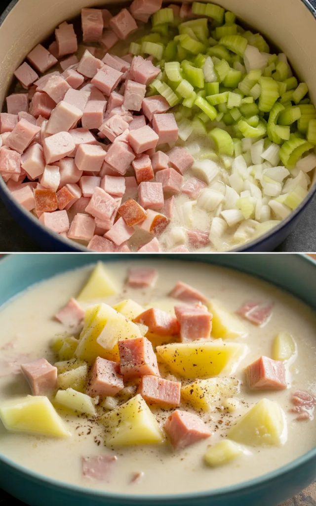 the best ham and potato soup recipe