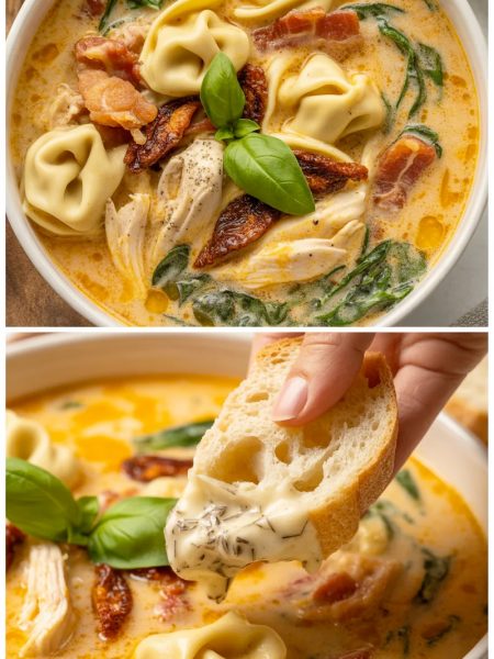 tuscan style mouth-watering creamy marry me chicken soup